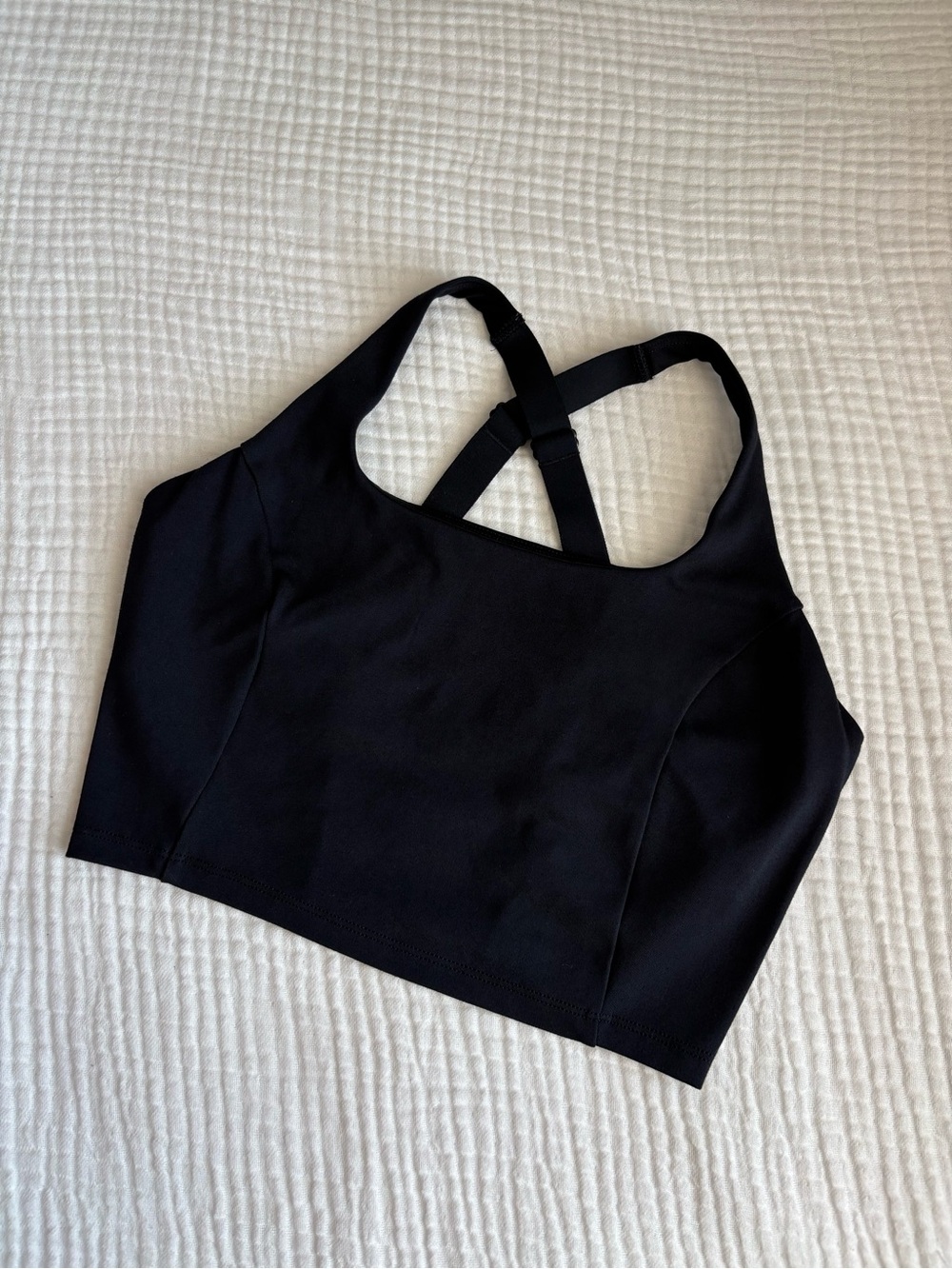 Victoria's Secret Black Strappy Crop Sports Bralette